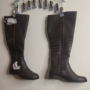 MIA Dark Brown Over the Knee Boots